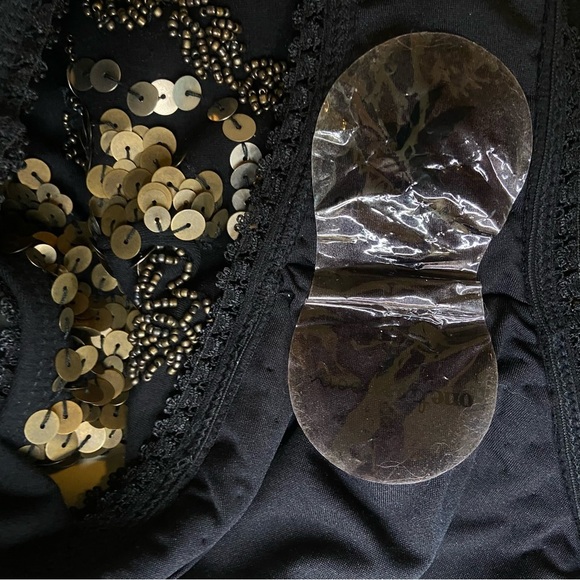 ONE TEASPOON Goldrush Sequin Beaded Open Back Bodysuit - Picture 8 of 10